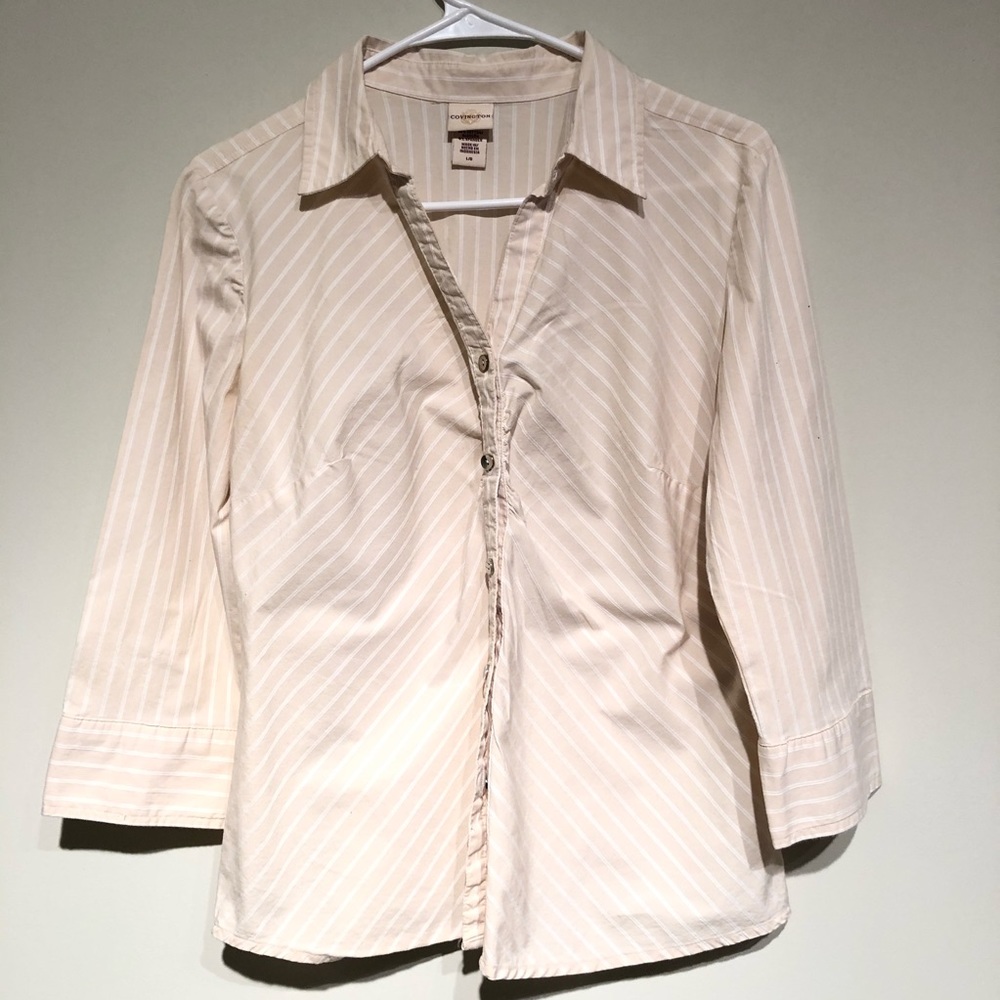 ✅ Covington women’s button down shirt size L